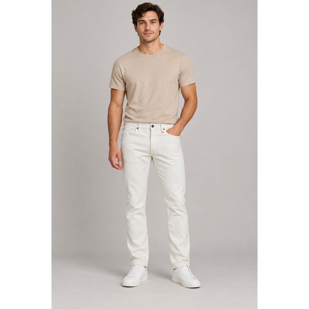 American Eagle Outfitters Mens Slim Extreme Flex White Denim Jeans 34/30